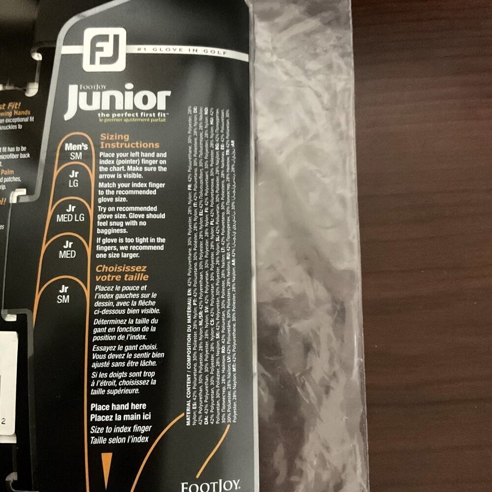 JUNIOR FOOTJOY GOLF GLOVE LEFT - Picture 8 of 8